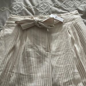 Wide Leg Ann Taylor tie waist pants size 12 NWT